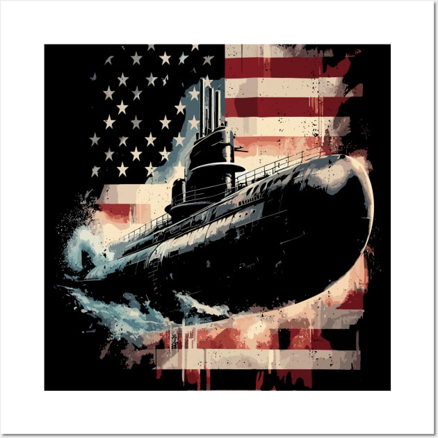 American Submarine Wall Art by podtuts